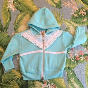 Awesome 80s baby jacket, sweatshirt vintage amazing retro super cute doll